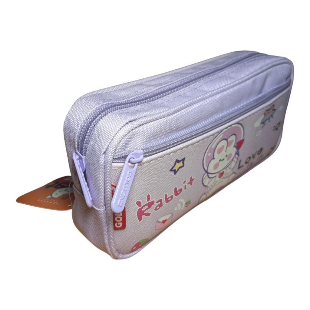 TROUSSE RECT 2 ZIP SWEET REF 70320 GOLDEN