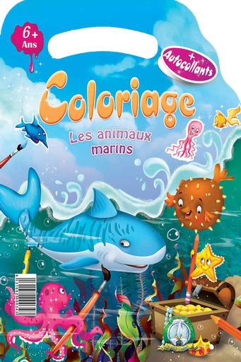 لون معي الفواكه و الحيوانات البحرية