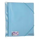 PORTE VUES SPIRAL PASTAL  80P 160V REF CR-608 CRISTAL 