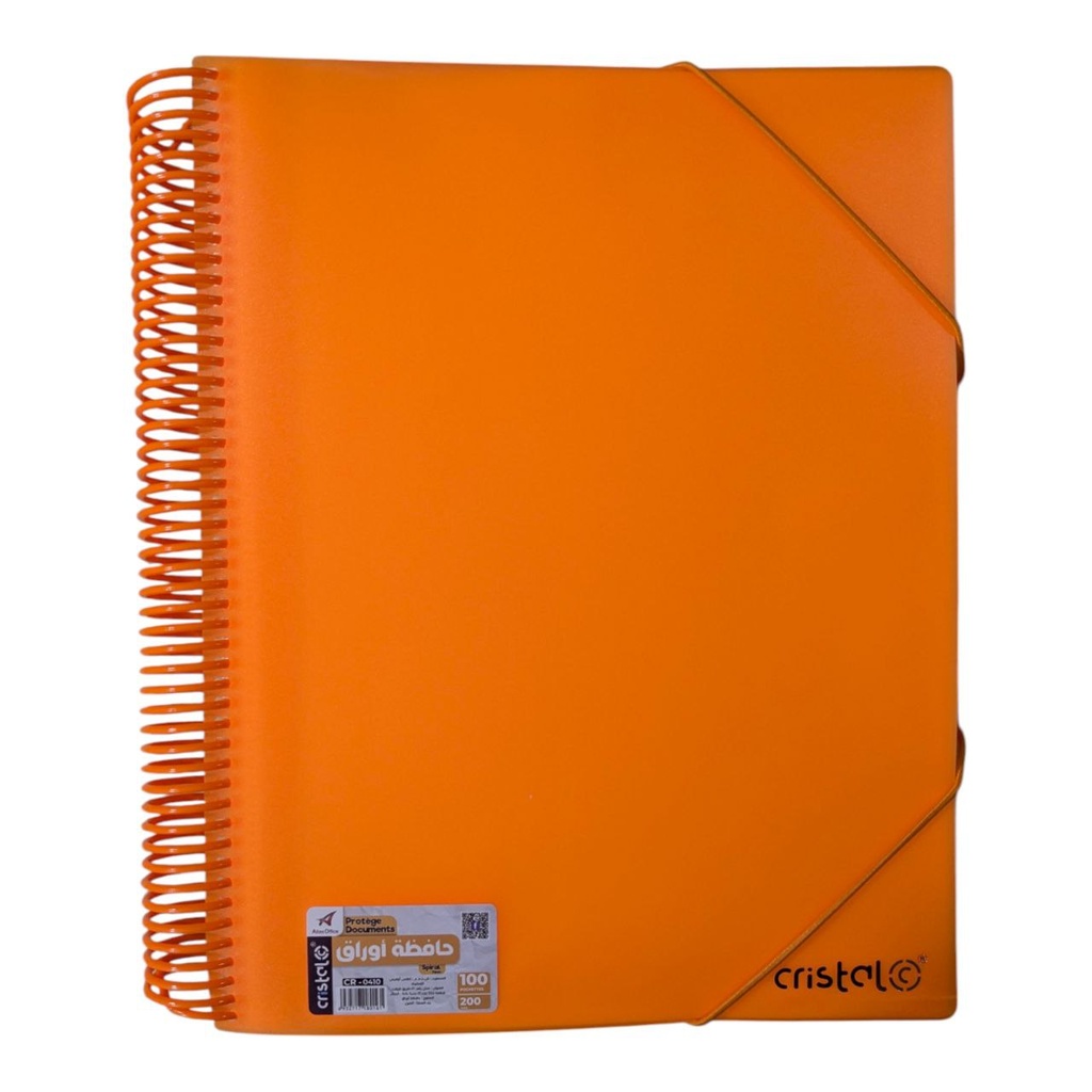 PORTE VUES SPIRAL NEON 100P 200V REF CR-0410 CRISTAL