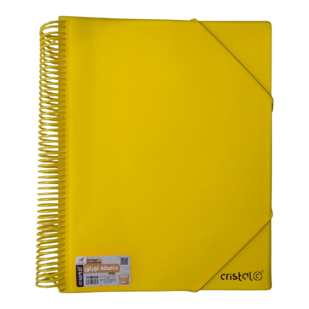 PORTE VUES SPIRAL NEON 100P 200V REF CR-0410 CRISTAL