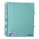 PORTE VUES SPIRAL PASTAL  120P 240V REF CR-0612 CRISTAL 