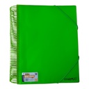 PORTE VUES SPIRAL NEON 120P 240V REF CR-412 CRISTAL 