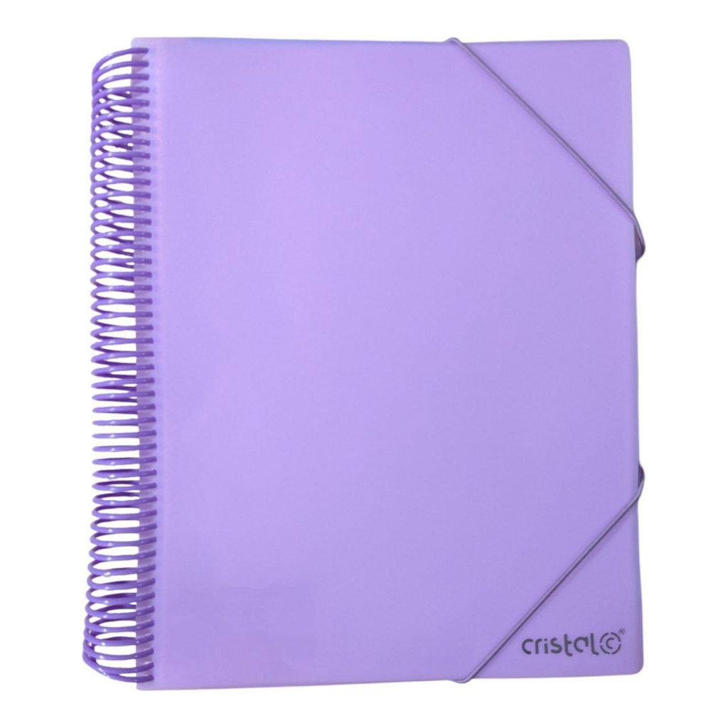 PORTE VUES SPIRAL PASTAL  100P 200V REF CR-0610 CRISTAL 