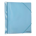 PORTE VUES SPIRAL PASTAL  100P 200V REF CR-0610 CRISTAL 