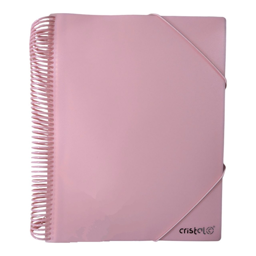 PORTE VUES SPIRAL PASTAL  100P 200V REF CR-0610 CRISTAL 