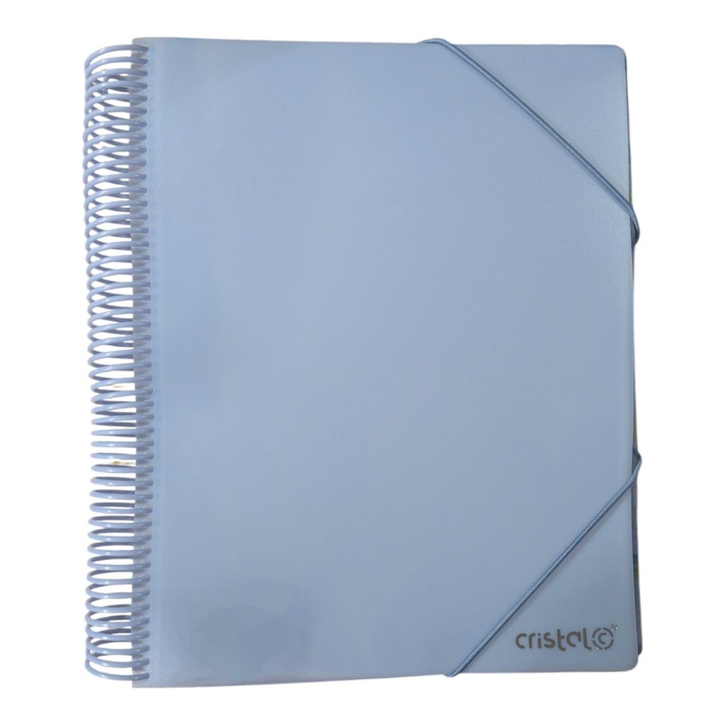 PORTE VUES SPIRAL PASTAL  60P 120V REF CR-0606  CRISTAL 