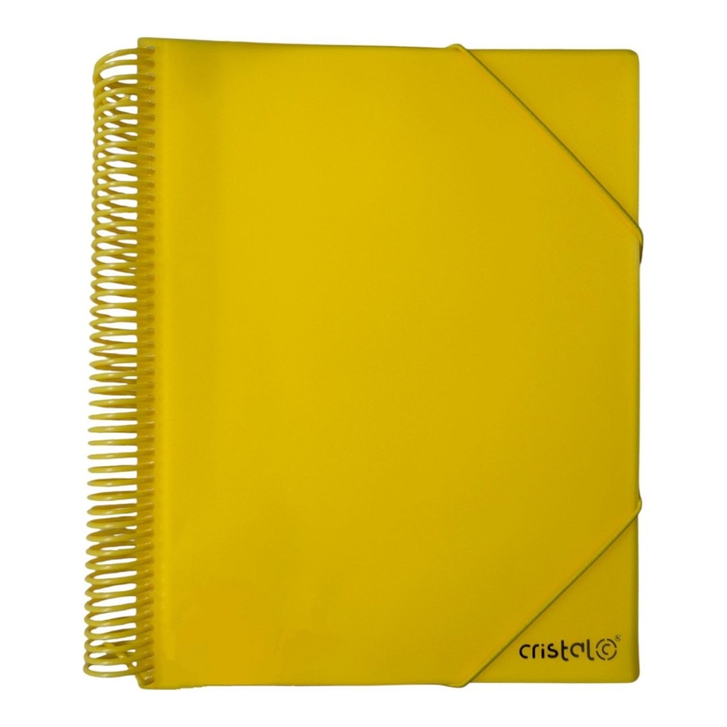 PORTE VUES SPIRAL NEON 40P 80V REF CR-0404 CRISTAL 