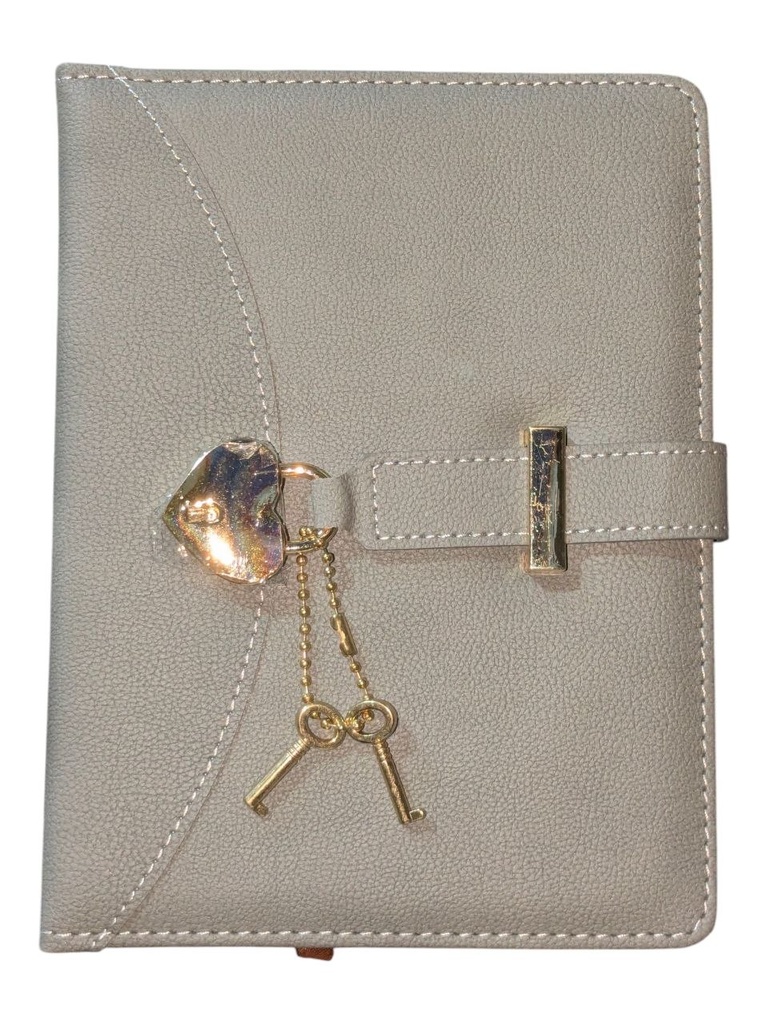 JOURNAL INTIME LUX  A5 AVEC CLE 