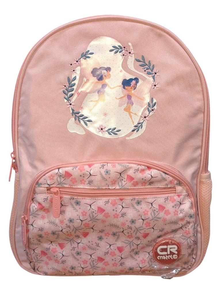 SAC A DOS  SCOLAIRE DOUBLE COMP CR-3615 CRISTAL
