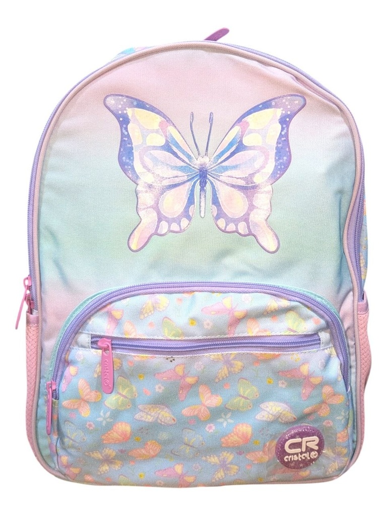 SAC A DOS  SCOLAIRE DOUBLE COMP CR-3615 CRISTAL