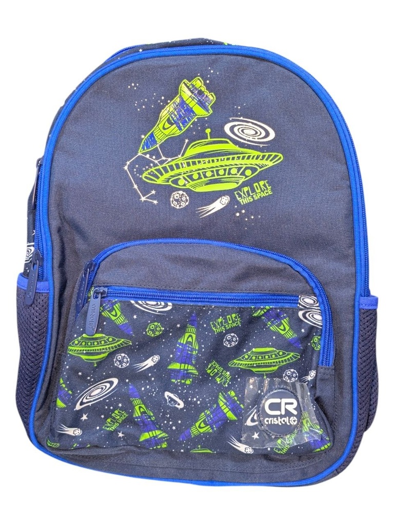 SAC A DOS  SCOLAIRE DOUBLE COMP CR-3615 CRISTAL