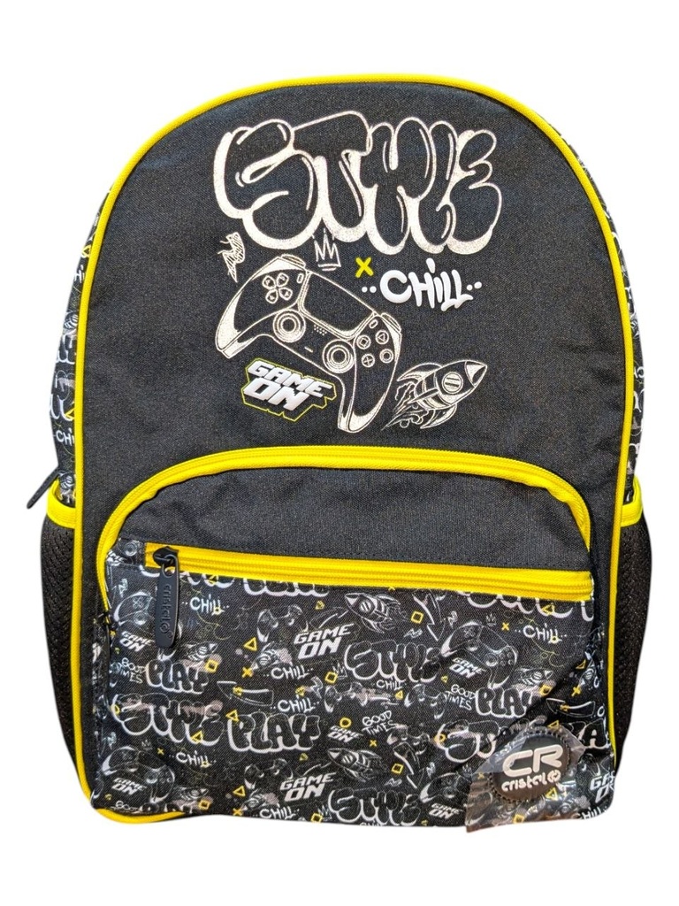 SAC A DOS SCOLAIRE 16" CR-3815 CRISTAL