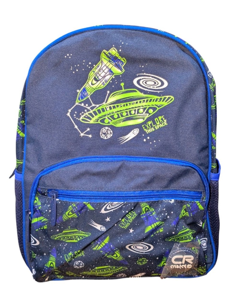 SAC A DOS SCOLAIRE 16" CR-3815 CRISTAL