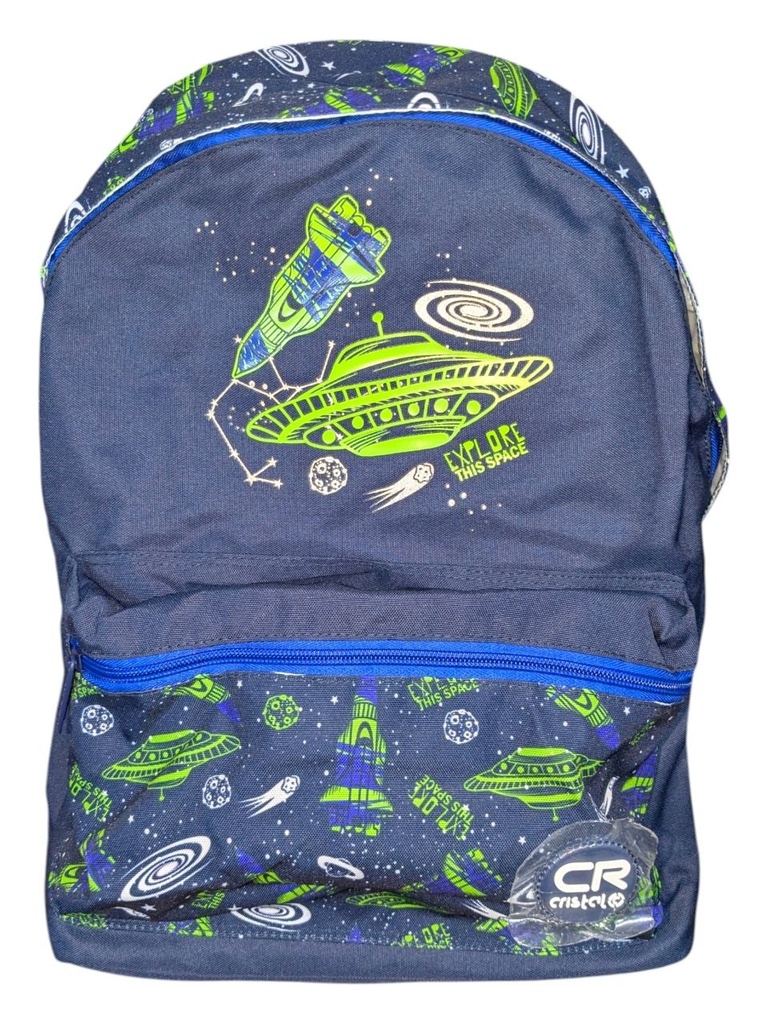 SAC A DOS SCOLAIRE 17.5" CR-3715 CRISTAL