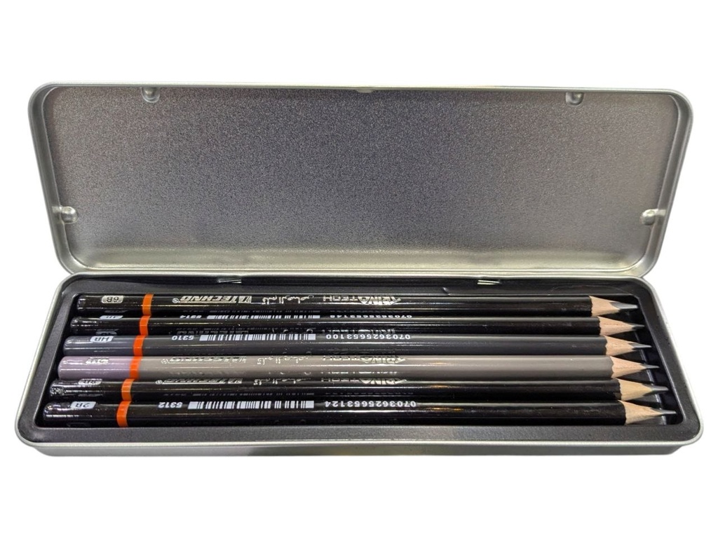 CRAYONS TECHNIQUE NOIR 6PCS 5151 TECHNO