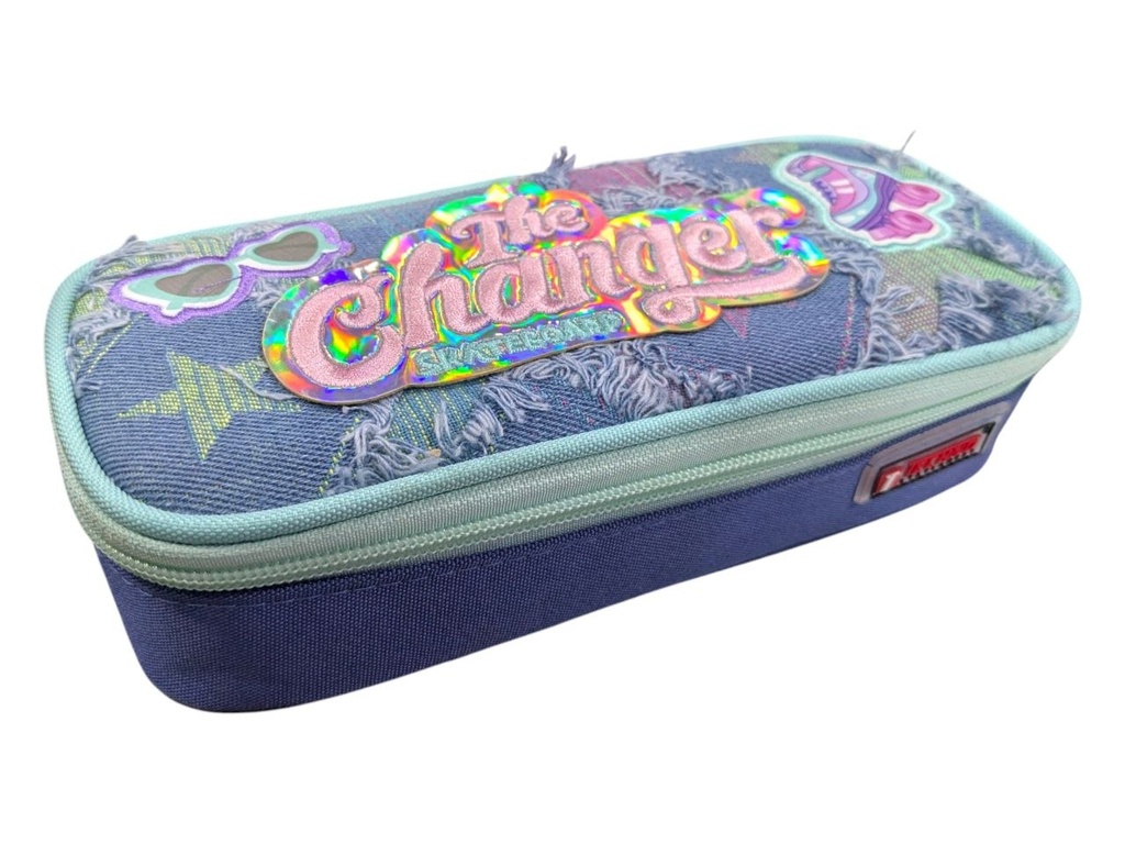 TROUSSE PENCIL CASE FANTAISIE FILLE REF 8211 TECHNO