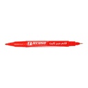 MARQUEUR INDELIBILE DOUBLE TETE ROUGE