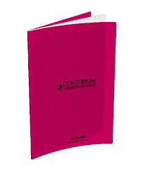 CAHIER PIQUE 96 PAGES 90GR PP ROSE CONQUERANT