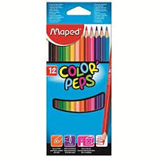 CRAYONS DE COULEURS 12 CLR REF 183212  MAPED