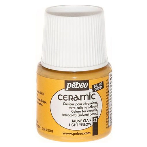 CERAMIC FLACON 45 ML JAUNE CLAIR 025033