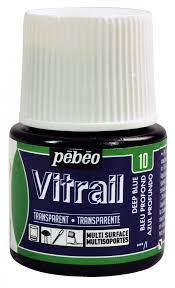 VITRAIL FLACON 45ML BLEU PEBEO REF  050010