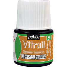 VITRAIL FLACON DE 45ML BRUN AMBRE PEBEO REF 050059