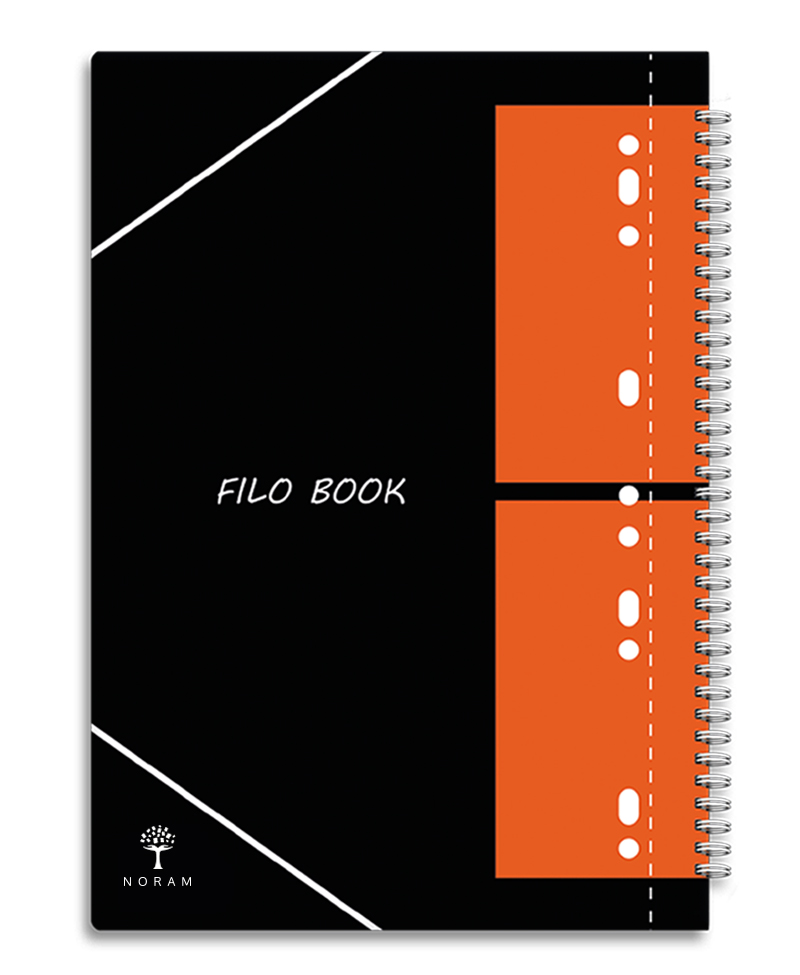 CAHIER SPIRAL A4 160 PAGES FILO BOOK