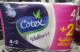 PAPIER TOILETTE COTEX VELOURS