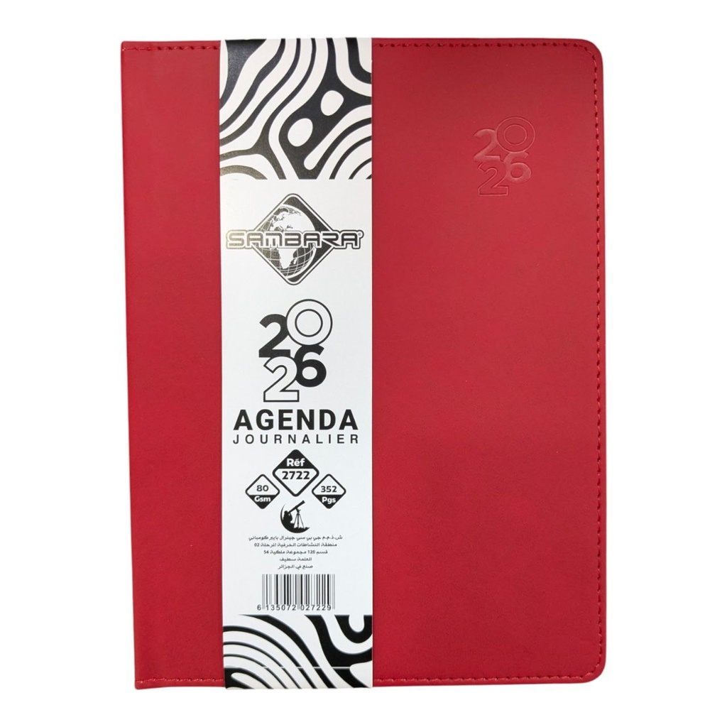 AGENDA JOURNALIER A5 2027 2722 SAMBARA
