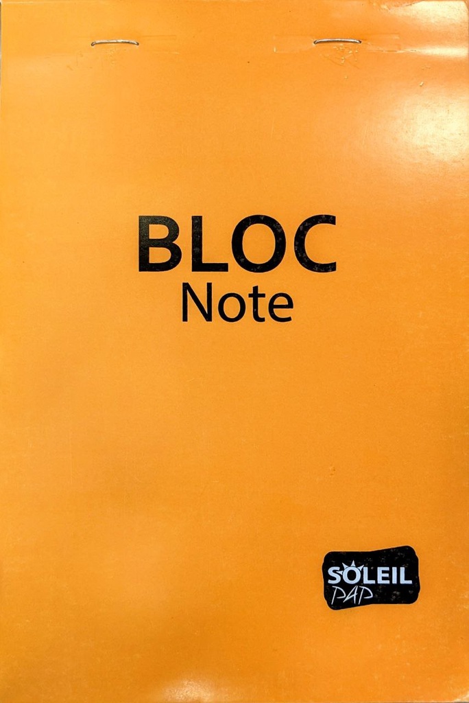 BLOC NOTE A5 140P ORANGE