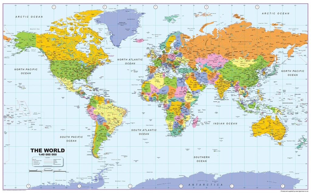 CARTE GEOGRAPHIQUE EN PP GM خريطة العالم