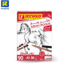 ALBUM CROQUIS A DESSIN BLANC A3 90G REF 9510 