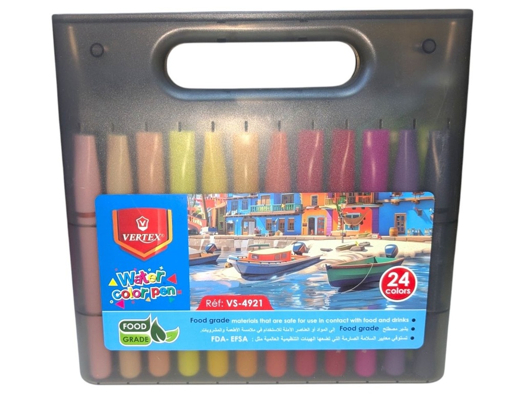 FEUTRES DE COLORIAGE 24CLR WATER 4921 VERTEX