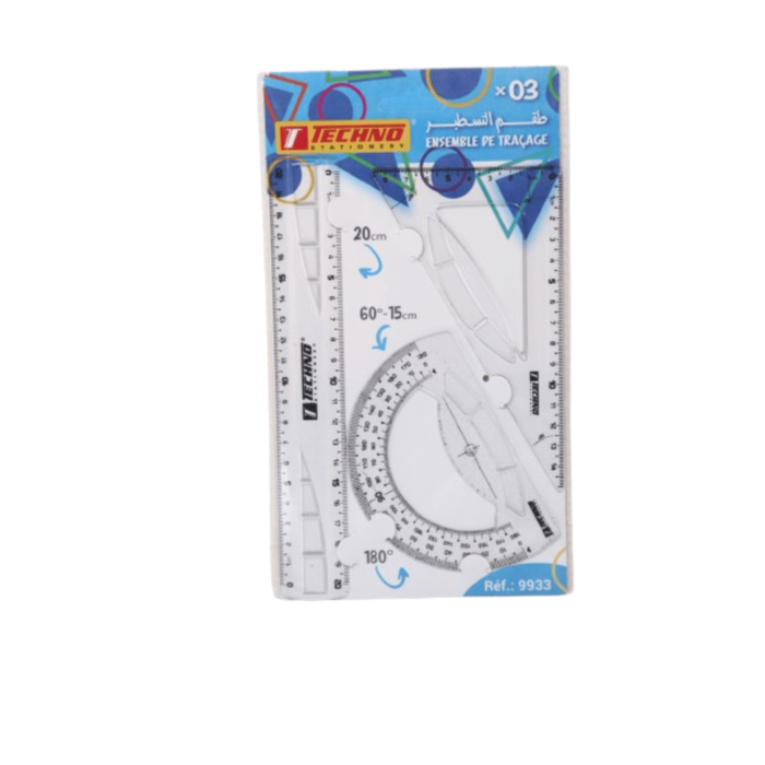 KIT DE TRACAGE 3 PCS 20 CM REF 9933 TECHNO