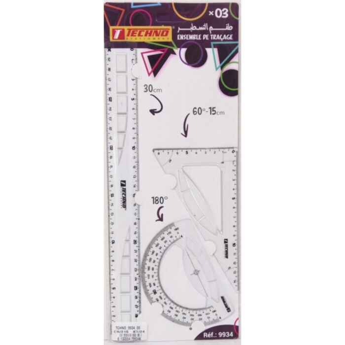 KIT DE TRACAGE 3 PCS 30 CM REF 9934 TECHNO