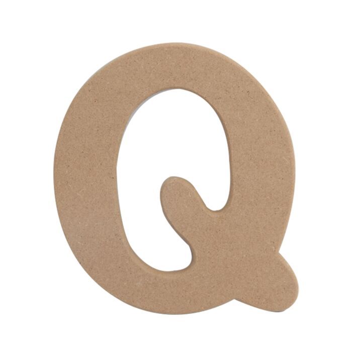 LETTRE EN BOIS Q