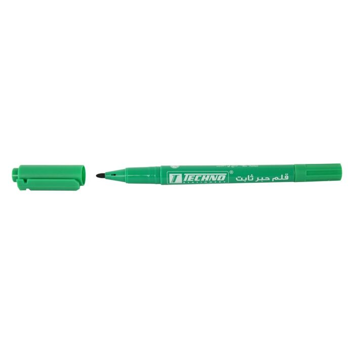MARQUEUR INDELIBILE DOUBLE TETE VERT REF 5172 TECHNO