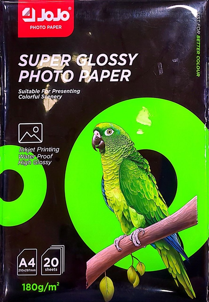 PAPIER PHOTO A4 180G 20F JOJO