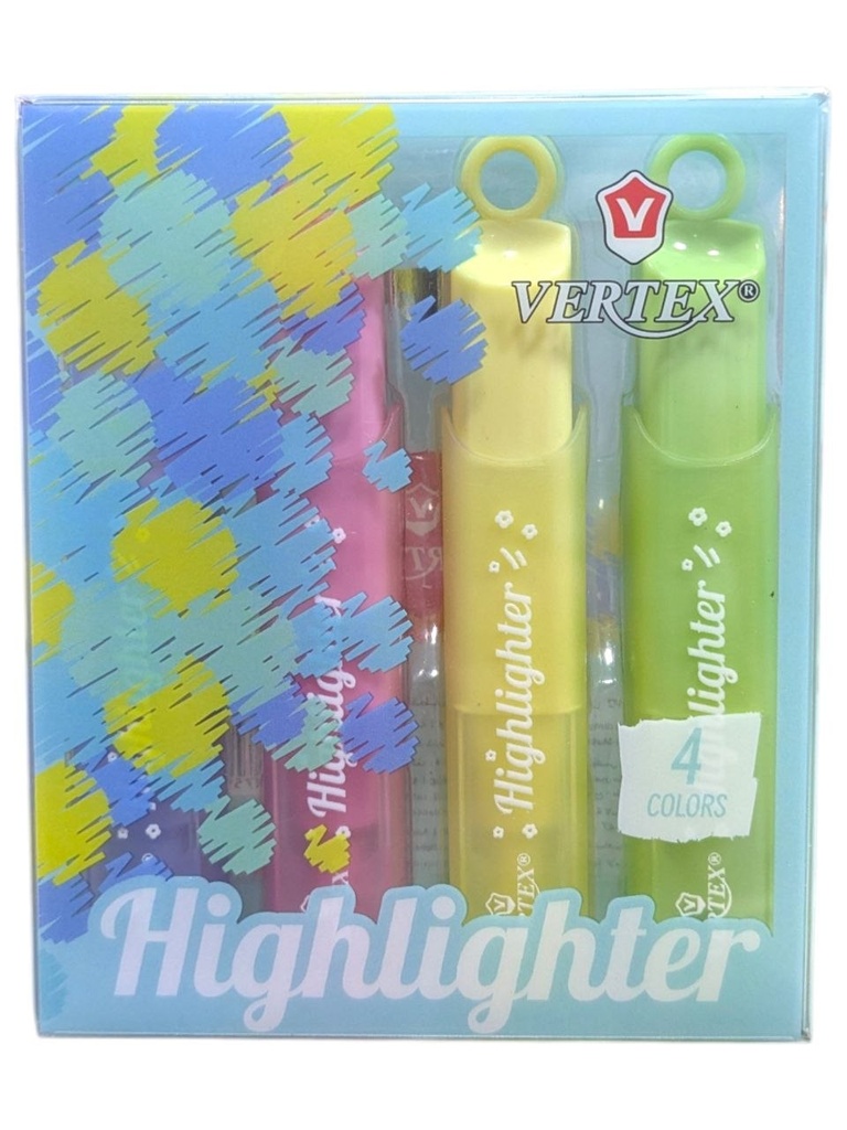 SURLIGNEUR POCHETTE DE 4PCS 301037 VERTEX