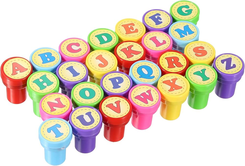 TAMPON ENFANT ALPHABETS CHIFFRE ANIMEAUX TECHNO 