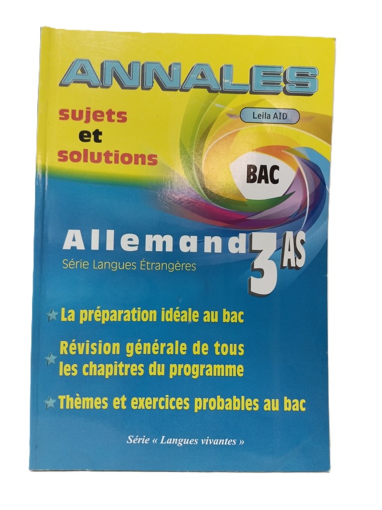 ALLEMAND 3AS SUJETS ET SOLUTIONS