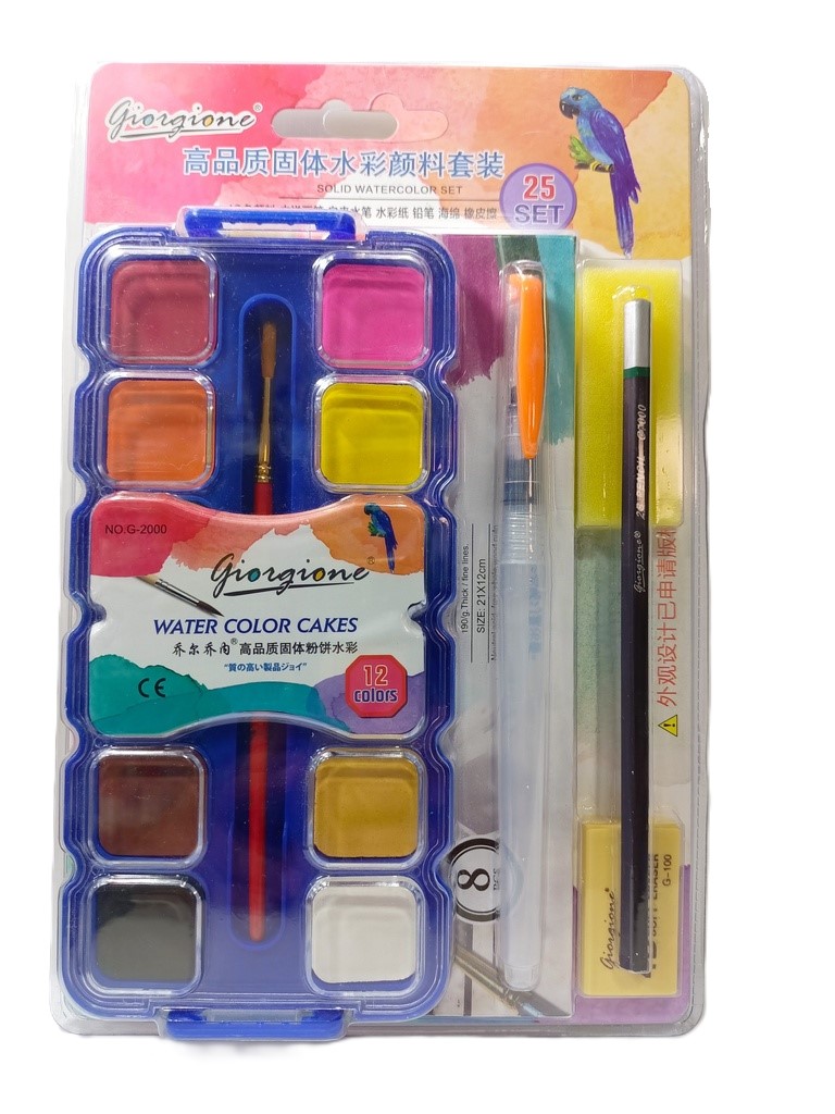AQUARELLE 12 CLR + 6OUTILS REF 46046 GOLDEN