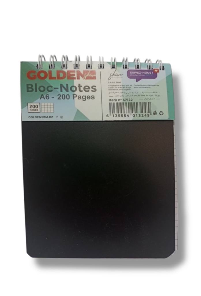 BLOC NOTE A6 200 PAGES