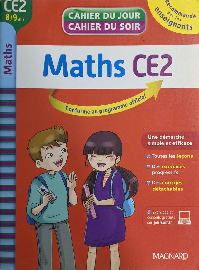 CAHIER DU JOUR/CAHIER DU SOIR MATHS CE2 L22