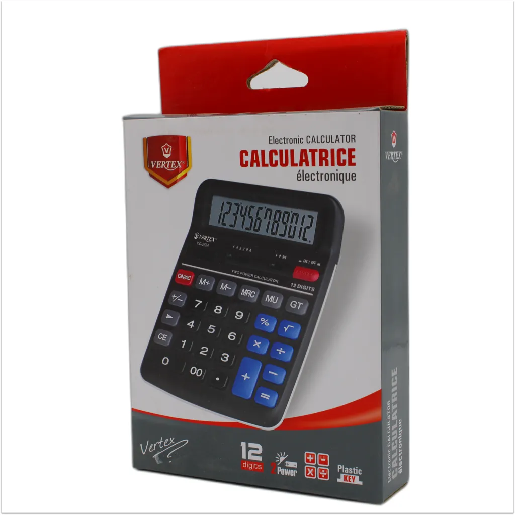 CALCULATRICE DE BUREAU 12 CHIF REF V.C-2654 VERTEX 