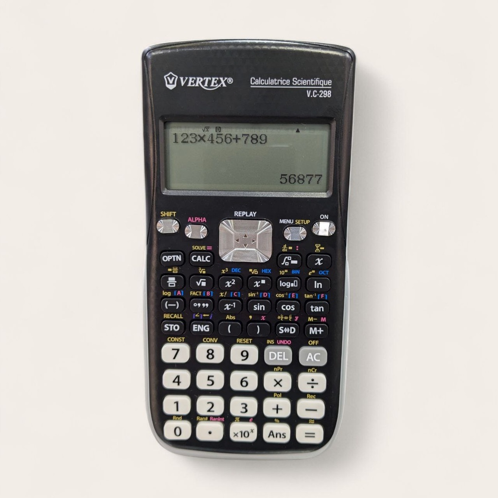 CALCULATRICE SCIENTIFIQUE 552 FONCTIONS VC298 VERTEX