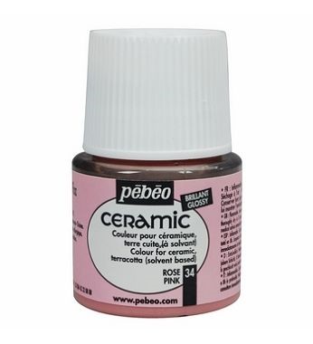 CERAMIC FLACON 45 ML ROSE 025034