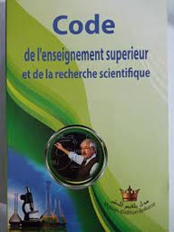 CODE DE L ENSEIGNEMENT SUPERIEUR ET DE LA RECHERCHE SCIENTIFIQUE