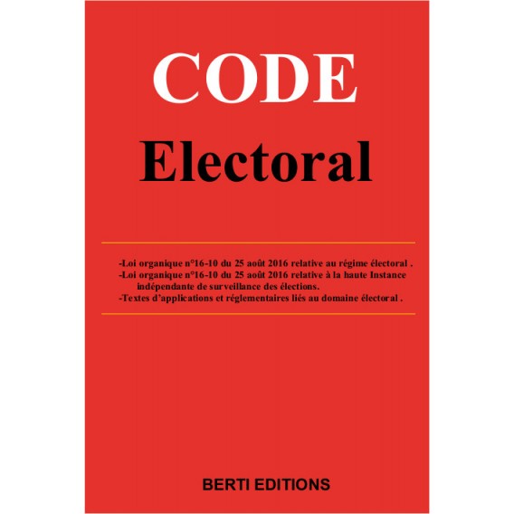 CODE ELECTORAL ARABE/FERNCAIS